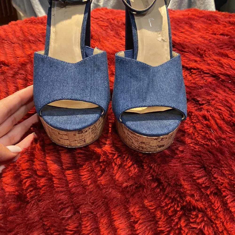 N By Nicole Miller Women Denim Heels - Picture 6 of 7